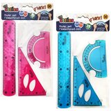 Luna Fleksibilno plastično ravnalo 3 komada u dvije verzije Cijene