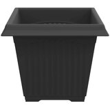  Kvadratna cvetlična posoda 6 pcs Črna 38 x 38 x 30 cm Plastika, (5000207676) | Shoptok.si
