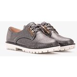 Gemre Black Shiny Children's Oxford Shoes Runa | Shoptok.si
