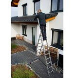 Krause Corda Višenamjenske ljestve na izvlačenje (Radna visina: 6,2 m, Prečke 3 x 9, Aluminij) | shoptok.hr