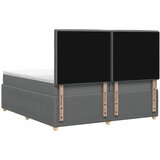  Boxspring krevet s madracem Tamnosiva 200 x 200 cm Tkanina - Tamnosiva 200 x 200 cm Dizajn linija | shoptok.hr