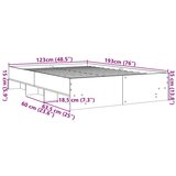  Okvir kreveta bez madraca boja hrasta 120 x 190 cm drveni | shoptok.hr