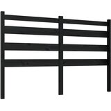  Uzglavlje za krevet crno 146 x 4 x 100 cm od masivne borovine | shoptok.hr