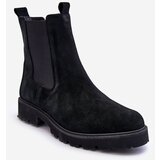 Nicole Suede Ankle Boots Black 2672 | Shoptok.si