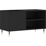 Ormarić Omarica za gramofonske plošče črna 85x38x48 cm inženirski les, (20801720) | Shoptok.si