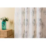 Mendola Fabrics Bela/modra prosojna zavesa 140x260 cm Cybele – Cene