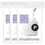 simplehuman S trakom za zatezanje vreće za smeće 60 kom 60 l P – | shoptok.hr