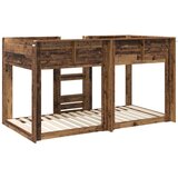  Krevet na kat za djecu Staro drvo 90 x 190 cm Konstruirano drvo | shoptok.hr