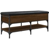 Maison Chic Klop za čevlje - Sedež za čevlje rjavi hrast 102x42x45 cm inženirski les, (21777783) | Shoptok.si