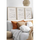WALLXPERT Huhu562 - Višenamenska Dekorativna Slika u Ramovima (3 Komada) 50 x 70 cm | Eponuda.com