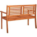  Klupa dvosjed s jastukom 120 cm masivno drvo eukaliptusa | shoptok.hr