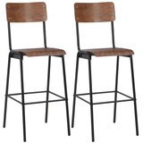  3-dijelni barski set čelični smeđe-crni | shoptok.hr
