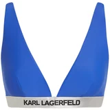 Karl Lagerfeld Bikini gornji dio plava / crna / srebro