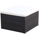 vidaXL Tabure od Poliratana 53x53x30 cm Smeđi cijene