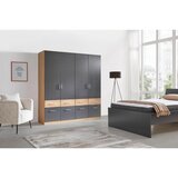 Mömax omara s klasičnimi vrati aalen, siva, hrast, š. 181 cm | Shoptok.si