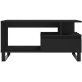  Stolić za kavu crni 90 x 49 x 45 cm od konstruiranog drva | shoptok.hr