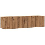  stenska TV omarica, les, artisan hrast, 120x30x30 cm | Shoptok.si