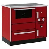 Šporet na čvrsto gorivo Alfa term 20 L NR Eco,crveni, levi