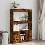 vidaXL Visoka komoda boja hrasta 92x33x140 cm od konstruiranog drva Cijene