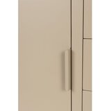 White Label Bež komoda 140x55x40 cm Kos – | Shoptok.si