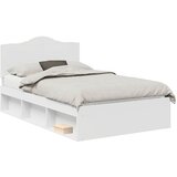  Krevetna konstrukcija Bijelo 120 x 200 cm Čvrsto borovo drvo | shoptok.hr