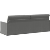 SOFA za 3 osobe Tamnosiva 220 x 81 x 82 cm Baršun | shoptok.hr