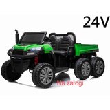 Ramiz Otroški kmetijski električni avto RIDER 6X6 2x12V zelena | Shoptok.si