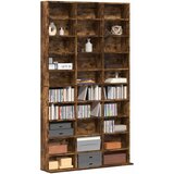 Ormarić za CD dimljeni hrast 102x23x177,5 cm konstruirano drvo | shoptok.hr