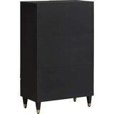 Highboard s ladicama Crna 60 x 33 x 100 cm Čvrsto drvo manga | shoptok.hr