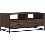 vidaXL Stolić za kavu smeđa boja hrasta 100x50x45 cm od drva i metala | shoptok.hr