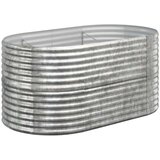  Povišena vrtna gredica od čelika 152x80x68 cm srebrna | shoptok.hr