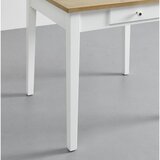 Bessagi Home jedilna miza camden, barve bora, bela, 80x86 | Shoptok.si