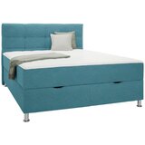 Mömax Postelja Boxspring Oviedo, Turkizna, 160x200 | Shoptok.si
