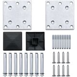 vidaXL Set panela za ogradu smeđi 526 x 186 cm WPC | shoptok.hr