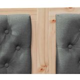 vidaXL Vzglavje Drugo rjava in temno siva 180 cm Trdna borovina | Shoptok.si