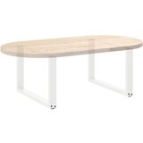  Noge za klub stolić U-oblik 2 kom Bijele 60 x (42-43) cm Čelik | shoptok.hr