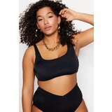 Trendyol Curve Plus Size Bikini Top - Black | Shoptok.si