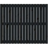 Zidno uzglavlje crni 108 x 3 x 90 cm od masivne borovine | shoptok.hr
