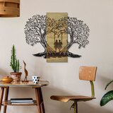 Wallxpert Sogno Forestale -2 GreenBlack Decorative Wooden Wall Accessory Cene