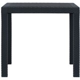  Vrtni stol antracit 79 x 79 x 72 cm plastika s izgledom ratana | Eponuda.ba