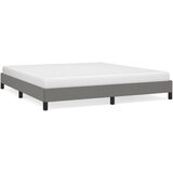 Maison Chic Posteljni okvir - Dvoposteljna postelja - Zakonska postelja brez vzmetnice temno siv 160x200 cm blago-J4367, (21772903) | Shoptok.si