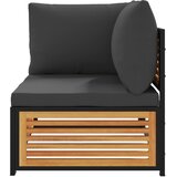  Kutna vrtna sofa s jastucima od masivnog drva bagrema | shoptok.hr