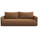 Makamii Narančasta sklopiva/s prostorom za odlaganje sofa 216 cm Nanea – Cijene