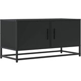 Furnova TV omarica črna 80x34,5x40 cm inženirski les in kovina, (21924952) | Shoptok.si