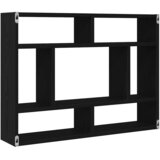  Zidna polica crni hrast 75x16x55 cm inženjerski drvo | shoptok.hr