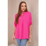 Kesi Blouse with a longer back pink