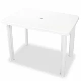  Vrtni stol od plastike bijeli 101 x 68 x 72 cm