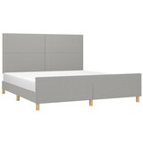  Okvir kreveta bez madraca svjetlosivi 180x200 cm od tkanine | Eponuda.ba
