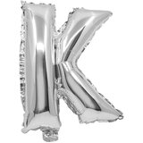 Procos Folija balon v obliki črke v srebrni barvi – črka K 32 cm | Shoptok.si