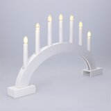Brilagi LED božićni svećnjak 7xLED/2xAA beo | Eponuda.com